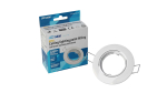 Ceiling lighting point fitting OPRA cast round adjustable white